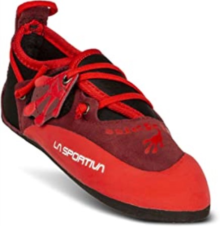 kids_stickit_rock_climbing_shoe_chili_poppy_la_sportiva_new_zealand.jpg Kids Stickit Rock Climbing Shoe Chili Poppy La Sportiva New Zealand - Image 1