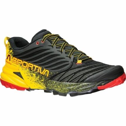 La Sportiva New Zealand Black Yellow Akasha Mens Trail Running Shoe