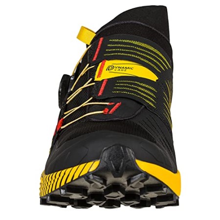 La Sportiva New Zealand Black Yellow Mens Cyklon Trail Running Shoes W Boa Lacing System - Image 6