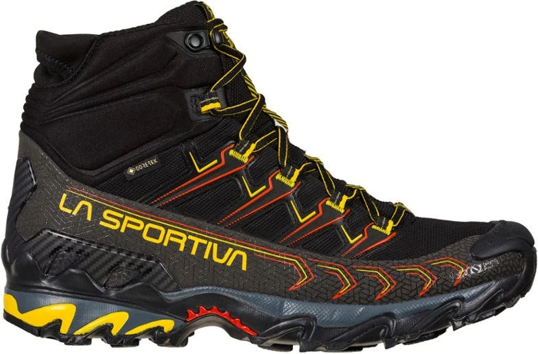 La Sportiva New Zealand Black Yellow Ultra Raptor Ii Mid Gtx Hiking Boots - Image 1