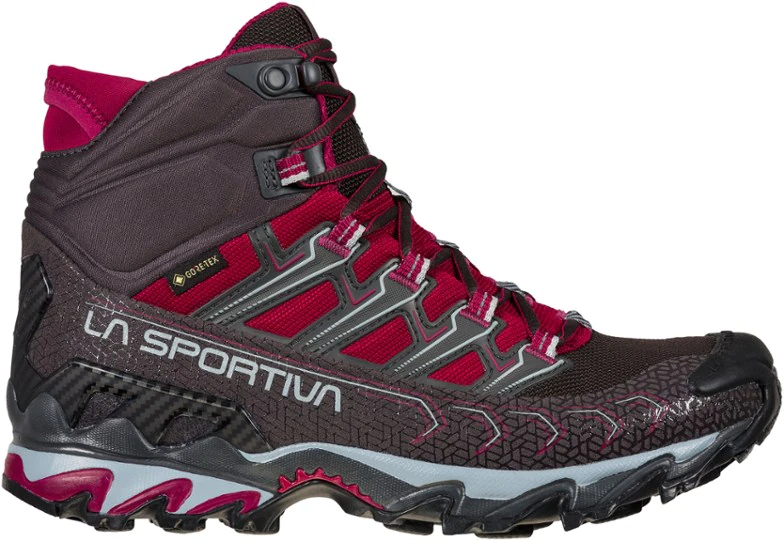 La Sportiva New Zealand Carbon Red Plum Ultra Raptor Ii Mid Gtx Hiking Boots - Image 1
