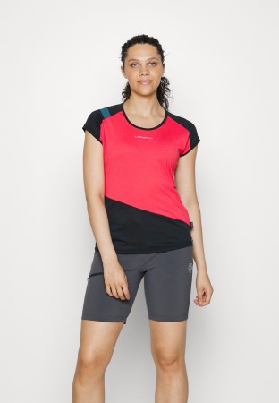 La Sportiva New Zealand Hibiscus Black Hold Sport T-Shirt - Image 1