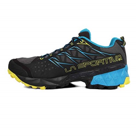 La Sportiva New Zealand Multicoloured Carbon Tropic Blue 000 Men Akyra Trail Running Shoes - Image 2