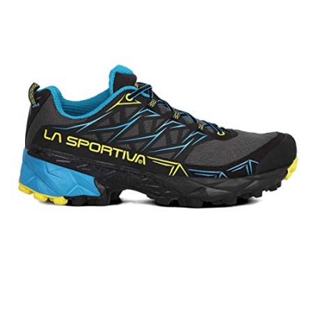 La Sportiva New Zealand Multicoloured Carbon Tropic Blue 000 Men Akyra Trail Running Shoes - Image 5
