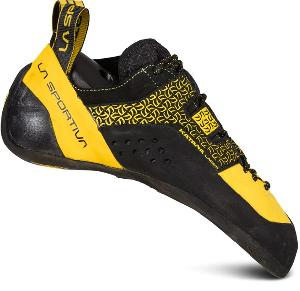 La Sportiva New Zealand Yellow Black Katana Lace Climbing Shoes - Image 1