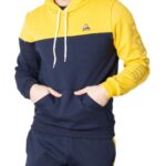 Le Coq Sportif Mens Saison 2 No.1 Logo Hoodie La Sportiva New Zealand Blue