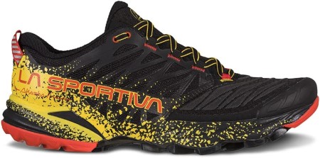 Mens Akasha Ii Trail Running Shoes Black Yellow La Sportiva New Zealand - Image 1