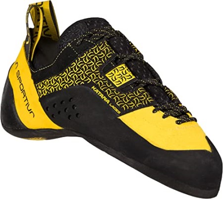 Mens Katana Lace Rock Climbing Shoes Yellow Black La Sportiva New Zealand - Image 3