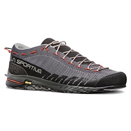 Mens Tx2 Approach Climbing Shoes La Sportiva New Zealand Carbon Tangerine - Image 3