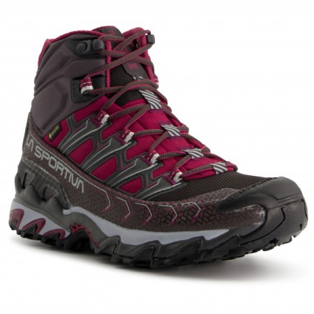 Women's Ultra Raptor Ii Mid Gtx La Sportiva New Zealand Carbon Red Plum - Image 3
